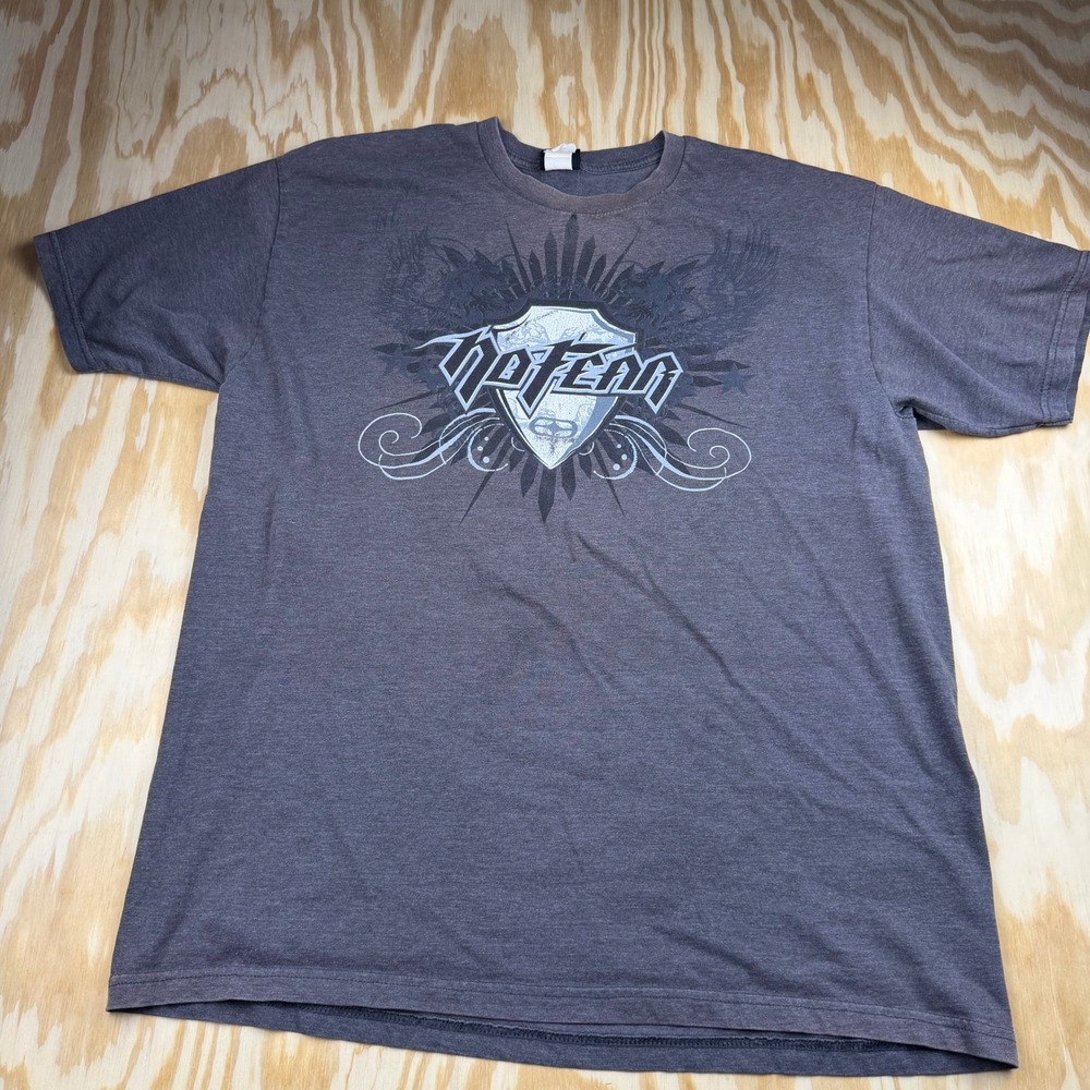 Vintage Y2k No Fear T Shirt Men's Xl Black Skater Grunge